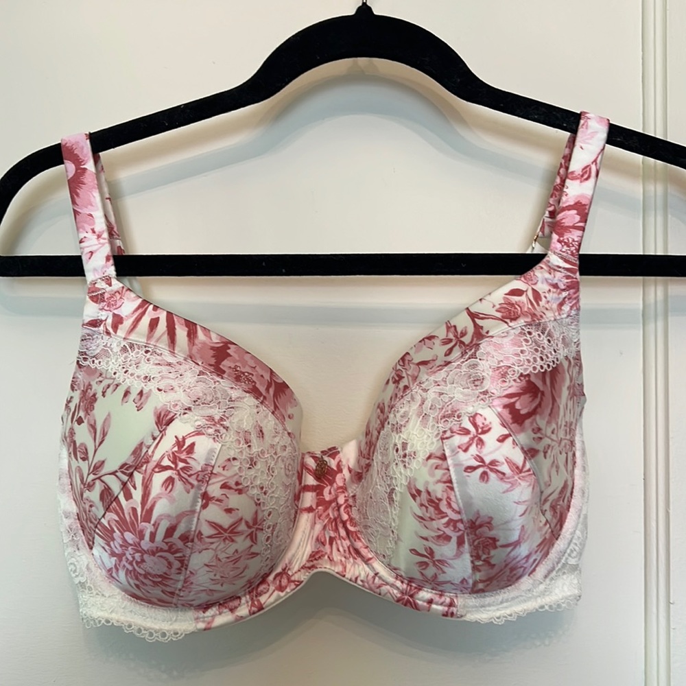 Autograph pink floral lacy bra size 32E